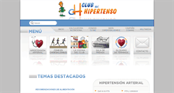 Desktop Screenshot of clubdelhipertenso.es