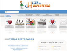 Tablet Screenshot of clubdelhipertenso.es